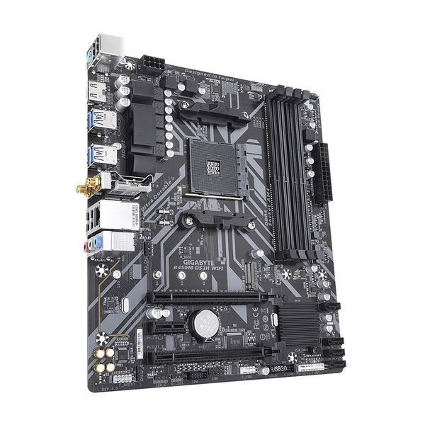 Материнська плата Gigabyte B450M DS3H WIFI Socket AM4 B450M DS3H WIFI фото