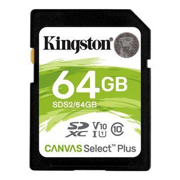 Карта пам`яті SDXC 64GB UHS-I Class 10 Kingston Canvas Select Plus R100MB/s (SDS2/64GB) SDS2/64GB фото