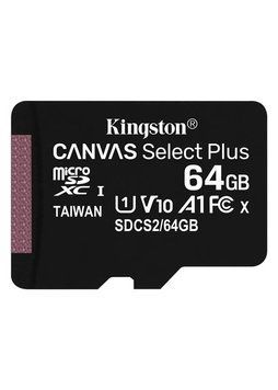 Карта пам`яті MicroSDXC 64GB UHS-I Class 10 Kingston Canvas Select Plus R100MB/s (SDCS2/64GBSP) SDCS2/64GBSP фото