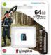 Карта пам`яті MicroSDXC 64GB UHS-I/U3 Class 10 Kingston Canvas Go! Plus R170/W70MB/s (SDCG3/64GBSP) SDCG3/64GBSP фото 3
