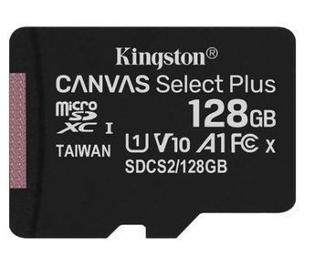 Карта пам`яті MicroSDXC 128GB UHS-I Class 10 Kingston Canvas Select Plus R100MB/s (SDCS2/128GBSP) SDCS2/128GBSP фото