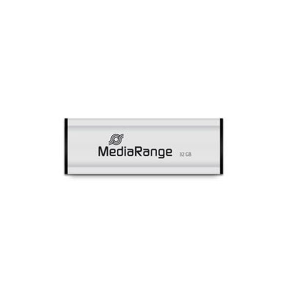 Флеш-накопичувач USB3.0 32GB MediaRange Black/Silver (MR916) MR916 фото