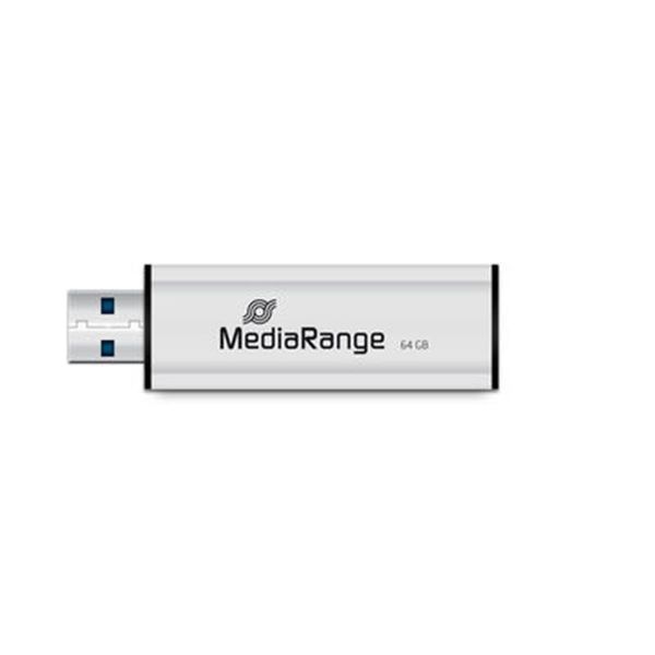 Флеш-накопичувач USB3.0 64GB MediaRange Black/Silver (MR917) MR917 фото