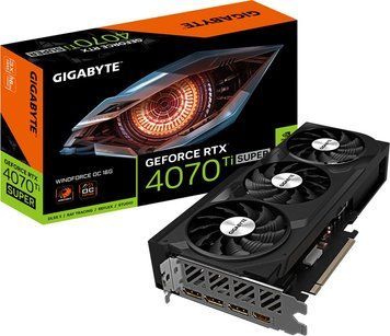 Відеокарта GF RTX 4070 Ti Super 16GB GDDR6X Windforce OC Gigabyte (GV-N407TSWF3OC-16GD) GV-N407TSWF3OC-16GD фото