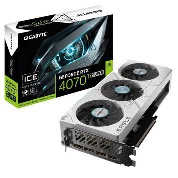 Відеокарта GF RTX 4070 Ti Super 16GB GDDR6X Eagle OC Ice Gigabyte (GV-N407TSEAGLEOC ICE-16GD) GV-N407TSEAGLEOC ICE-16GD фото