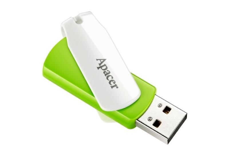 Флеш-накопичувач USB 32GB Apacer AH335 White/Green (AP32GAH335G-1) AP32GAH335G-1 фото
