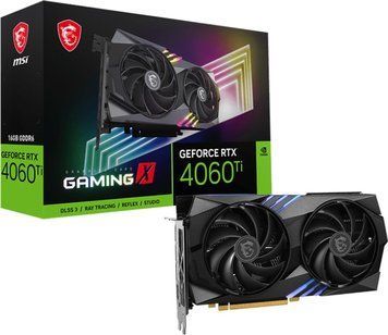 Відеокарта GF RTX 4060 Ti 16GB GDDR6 Gaming X MSI (GeForce RTX 4060 Ti GAMING X 16G) GeForce RTX 4060 Ti GAMING X 16G фото