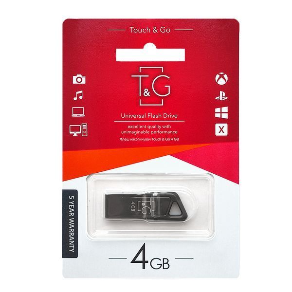 Флеш-накопичувач USB 4GB T&G 114 Metal Series (TG114-4G) TG114-4G фото