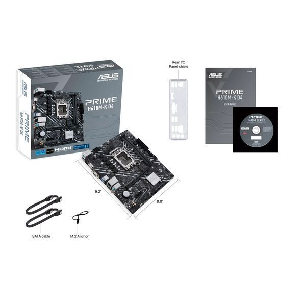 Материнська плата Asus Prime H610M-K D4 Socket 1700 PRIME H610M-K D4 фото