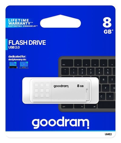 Флеш-накопичувач USB2.0 8GB GOODRAM UME2 White (UME2-0080W0R11) UME2-0080W0R11 фото